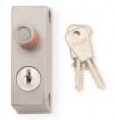 Chubb 8K119 patio door lock - satin chrome.