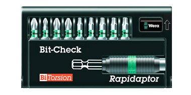 10 piece bit set (suitable for impact drivers)