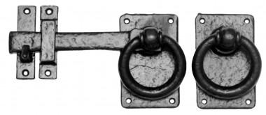 Black antique gate latch - 8