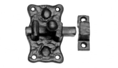 Black antique door bolt