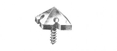 Black antique door studs