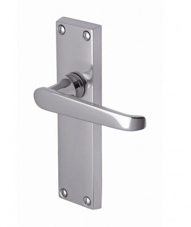 Architectural victorian lever furniture - polished chrome