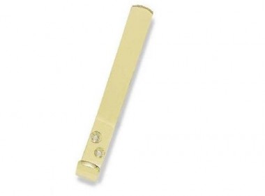 Bent strip hat & coat hooks - polished brass