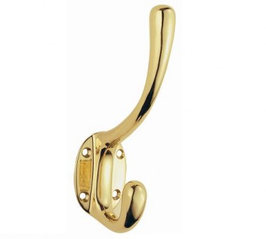 Heavy pattern hat & coat hooks - 3 finishes