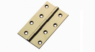 1838 light steel butt hinges - Electro-brassed