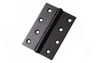 1838 light steel butt hinges - Electro-blacked