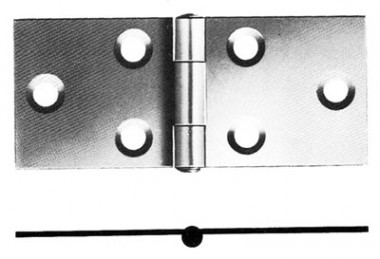 404 steel backflap hinges - self colour