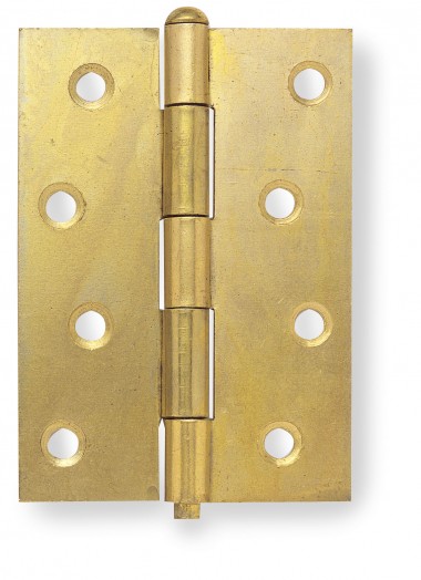 1840 light steel butt hinges - Electro Brassed