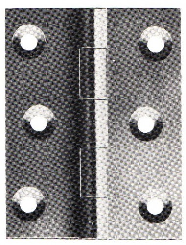 899 double pressed steel butt hinges - BZP