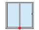 Chubb 8K119 patio door lock - satin chrome. - Click to Zoom