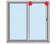 Chubb 8K122 patio door anti-lift device - white - Click to Zoom