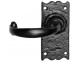 Black antique lever on plate - Click to Zoom