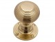 Reeded mortice knob set - 4 finishes - Click to Zoom
