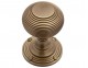 Reeded mortice knob set - 4 finishes - Click to Zoom