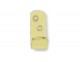 Bent strip hat & coat hooks - polished brass - Click to Zoom
