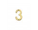Numerals (100mm) - Stainless brass - Click to Zoom