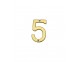 Numerals (100mm) - Stainless brass - Click to Zoom