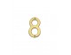 Numerals (100mm) - Stainless brass - Click to Zoom