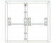 888 Silver Unit for Double Rebated Doors - Click to Zoom