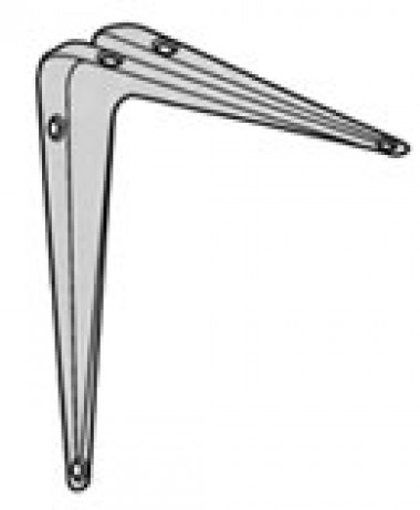 London pattern shelf brackets - grey