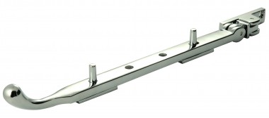 Window casement stay - polished chrome