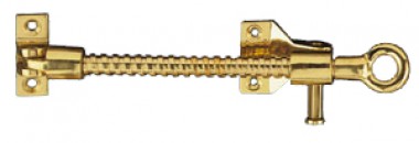 Screw type fanlight opener - polished brass