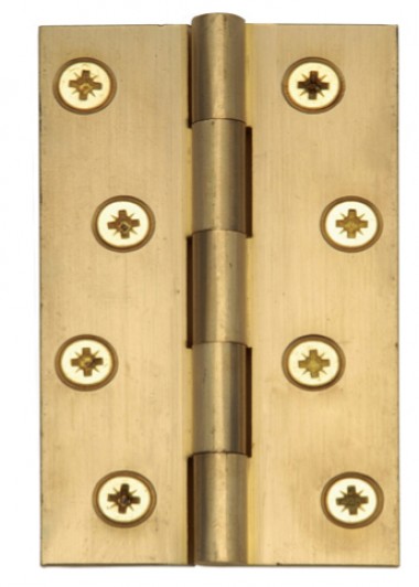 British brass butt hinges - self colour