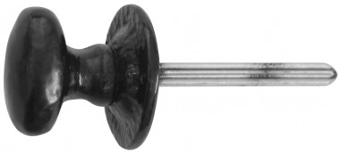 Black antique star spindle knob