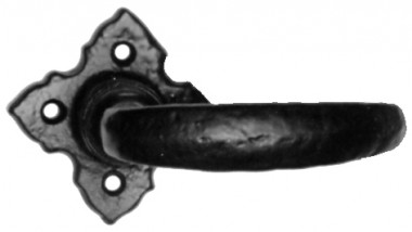 Black antique lever on rose