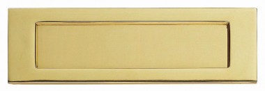 257 x 80mm letterplate - stainless brass