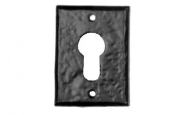 Black antique escutcheon - euro profile