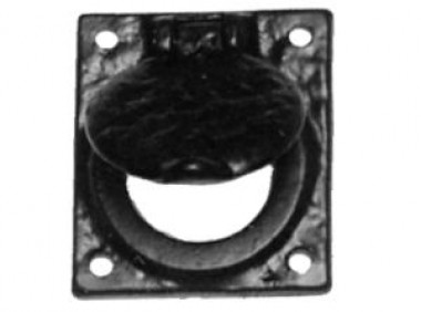 Black antique cylinder pull