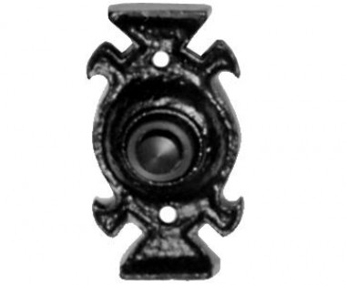 Black antique bell push