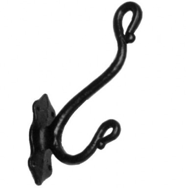 Black antique hat & coat hook