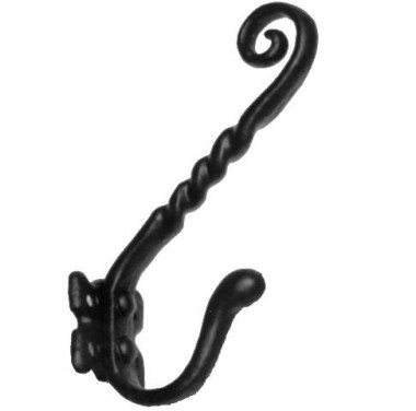 Black antique hat & coat hook