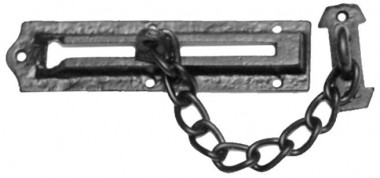 Black Antique Plain Door Chain