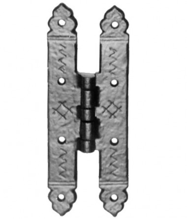 Black antique 'H' hinges - 6 3/4