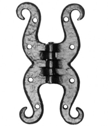 Black antique 'H' hinges 5 1/4