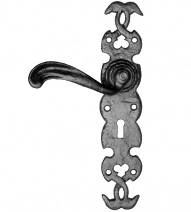 Black antique lever on plate