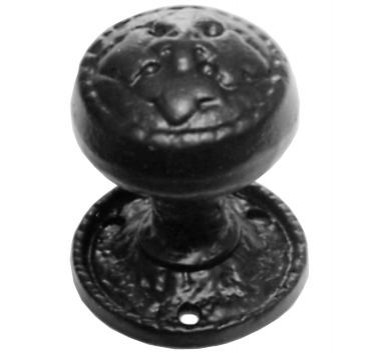 Black antique door knobs - mortice