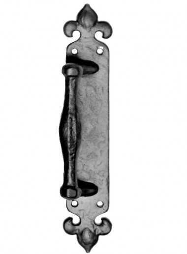 Black antique pull handle - 10 1/2