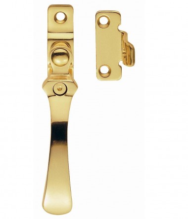 Window casement fastener - polished brass