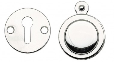 Face fix escutcheons 32mm - polished chrome