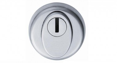 Security escutcheon set (pair) - satin stainless steel