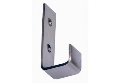 Satin stainless steel coat hook