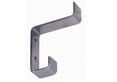 Satin stainless steel hat & coat hook