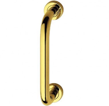 Concealed fix pull handle - polished brass