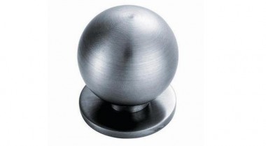 Cupboard knobs - satin stainless steel