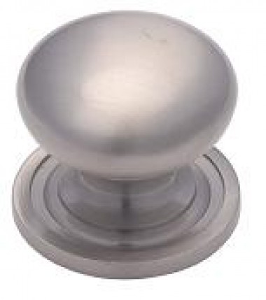Victorian cupboard knob - satin nickel