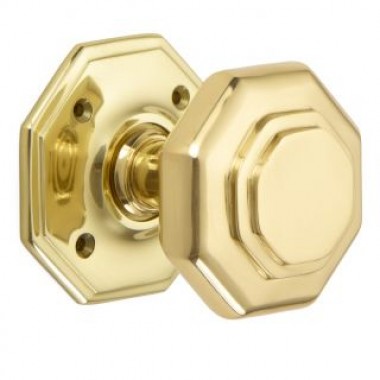 4180 Flat Octagonal Mortice Knob Furniture - 15 finishes